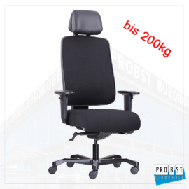 Bürostuhl schwarz bis 200kg