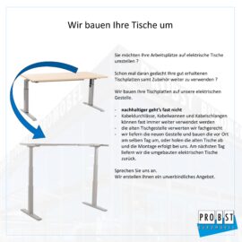 Wir bauen Ihre Tische um