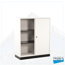 3OH Schiebetürenschrank Steelcase weiss