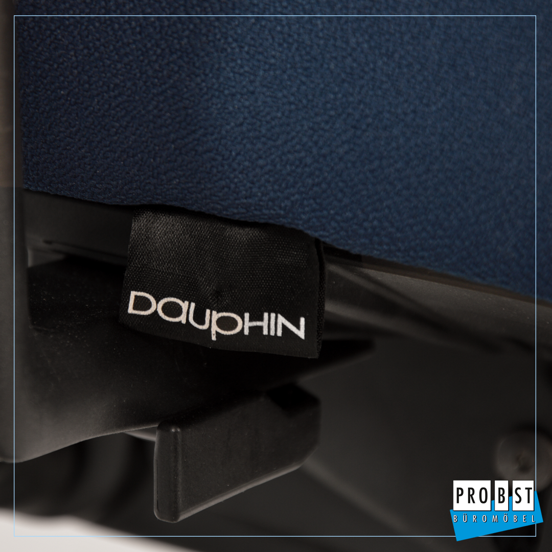 Stoffdrehstuhl Dauphin @Just schwarz blau Stoffdrehstuhl Dauphin @Just schwarz blau