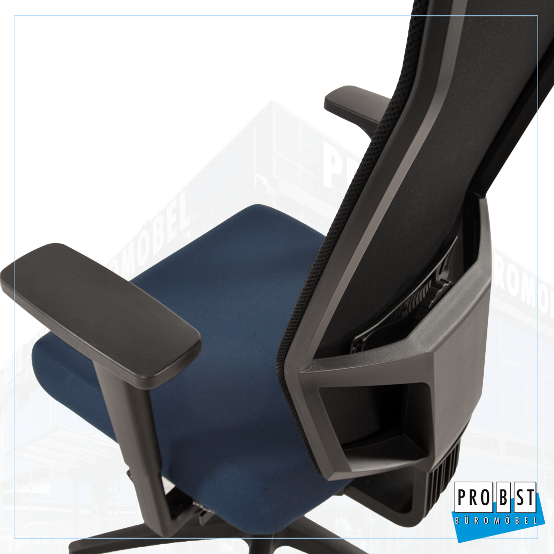 Stoffdrehstuhl Dauphin @Just schwarz blau Stoffdrehstuhl Dauphin @Just schwarz blau