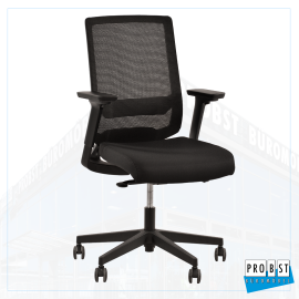 Bürostuhl Netzrücken schwarz