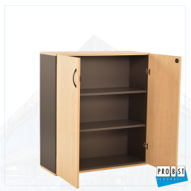 3OH Flügeltürenschrank anthrazit/ ahorn