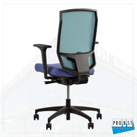 Stoffdrehstuhl Dauphin türkis blau