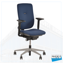 Stoffdrehstuhl Steelcase blau