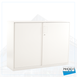 3OH Schiebetürenschrank Steelcase weiss