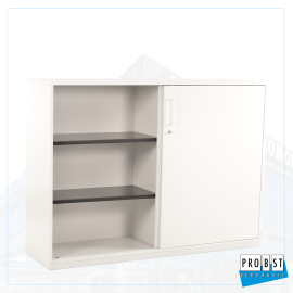 3OH Schiebetürenschrank Steelcase weiss