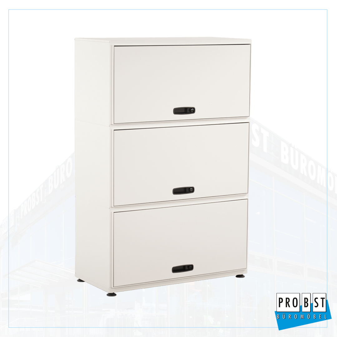 3OH Klappenschrank Vitra weiss