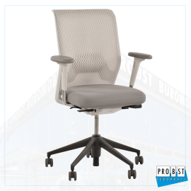 Stoffdrehstuhl Vitra ID Mesh grau