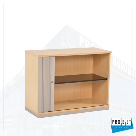 Rolloschrank Werndl Steelcase ahorn/ silber